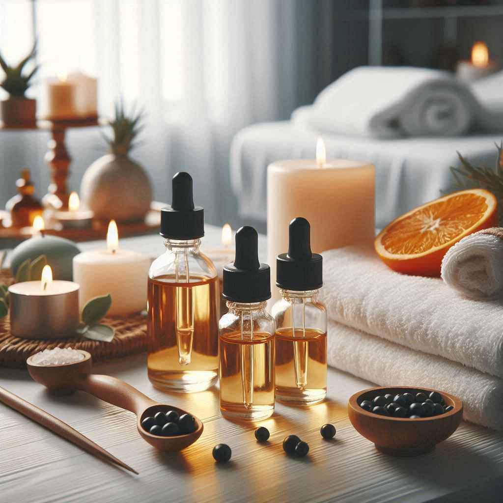 Masaż aromaterapeutyczny ciepłymi olejkami