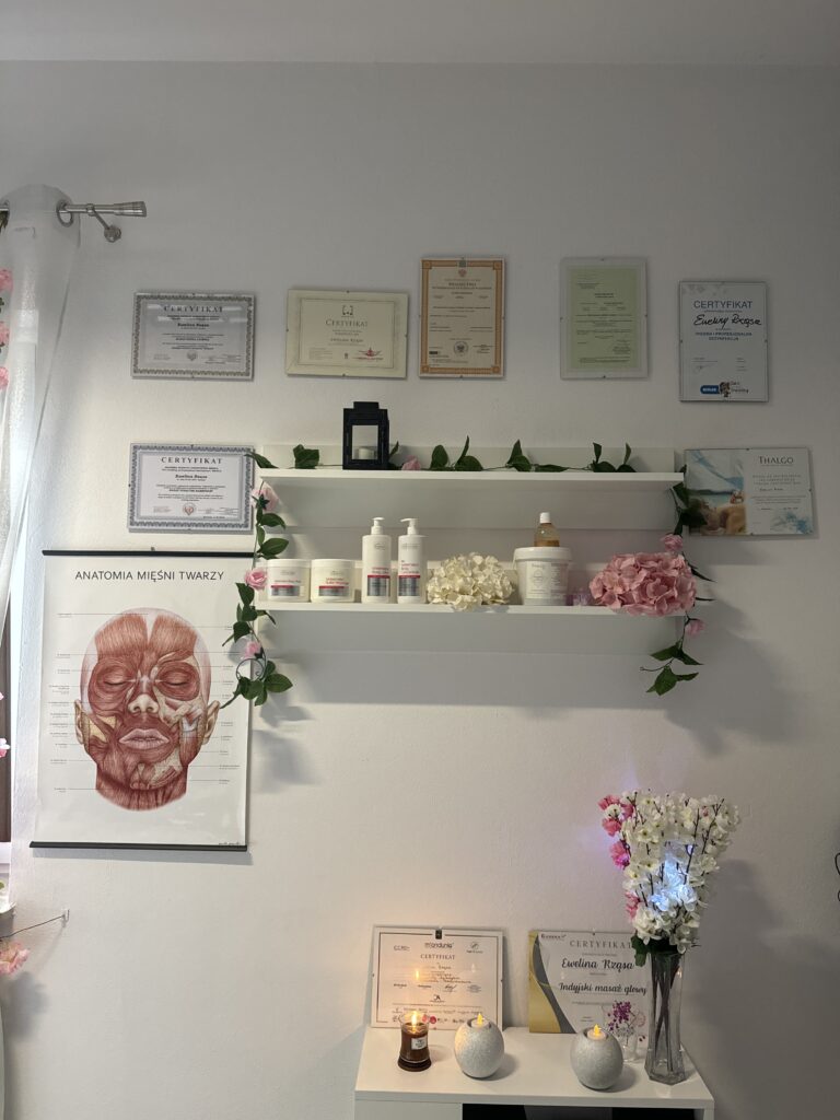 Certyfikat technik masażu w gabinecie Strefa Relaksu